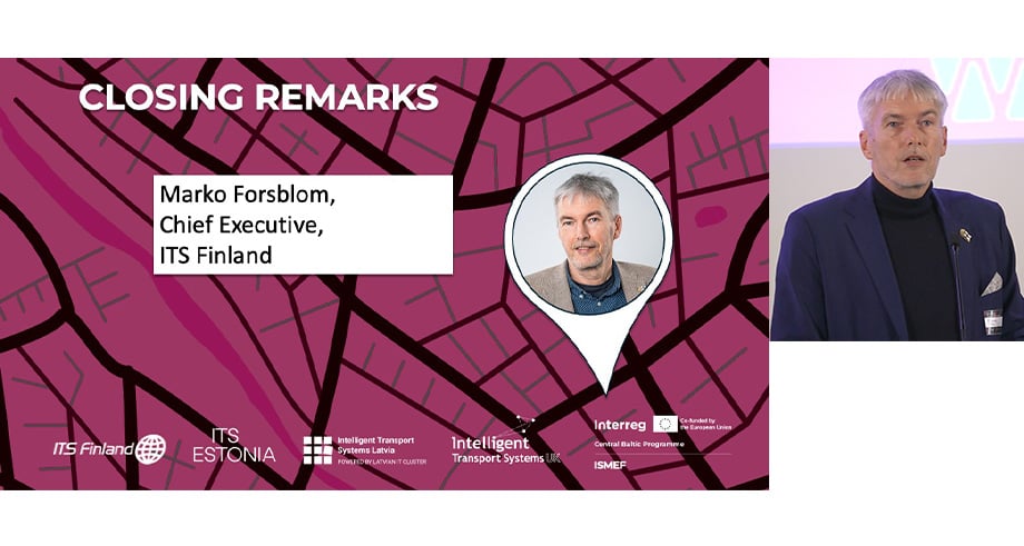 Marko Forsblom, ITS Finland – Closing remarks