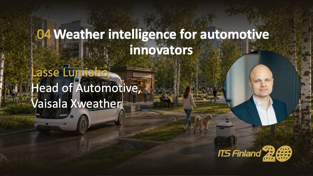 Lasse Lumiaho, Head of Automotive, Vaisala Xweather