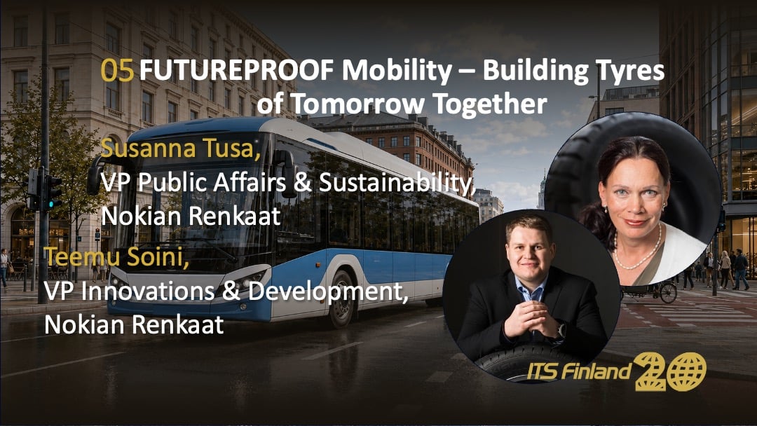 Susanna Tusa, VP Public Affairs & Sustainability, Nokian Renkaat & Teemu Soini, VP Innovations & Development, Nokian Renkaat